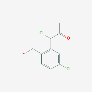 1-Chloro-1-(5-chloro-2-(fluoromethyl)phenyl)propan-2-one