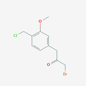 1-Bromo-3-(4-(chloromethyl)-3-methoxyphenyl)propan-2-one