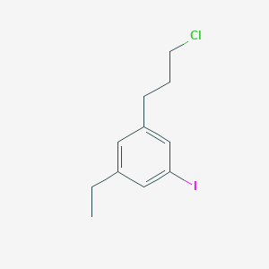 molecular formula C11H14ClI B14043470 1-(3-Chloropropyl)-3-ethyl-5-iodobenzene 