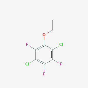 molecular formula C8H5Cl2F3O B14043493 1,4-Dichloro-2-ethoxy-3,5,6-trifluorobenzene 