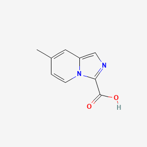 molecular formula C9H8N2O2 B14043510 7-Methylimidazo[1,5-a]pyridine-3-carboxylic acid 