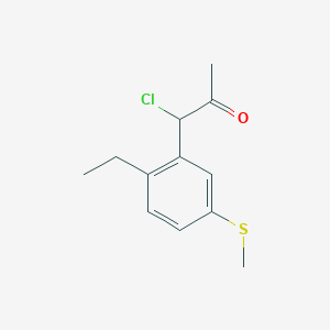 1-Chloro-1-(2-ethyl-5-(methylthio)phenyl)propan-2-one