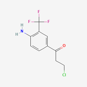 1-(4-Amino-3-(trifluoromethyl)phenyl)-3-chloropropan-1-one