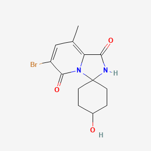 molecular formula C13H15BrN2O3 B14043574 6'-Bromo-4-hydroxy-8'-methyl-2'H-spiro[cyclohexane-1,3'-imidazo[1,5-a]pyridine]-1',5'-dione 