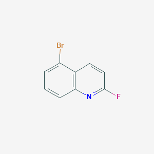 molecular formula C9H5BrFN B14043605 5-Bromo-2-fluoroquinoline 