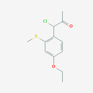 1-Chloro-1-(4-ethoxy-2-(methylthio)phenyl)propan-2-one