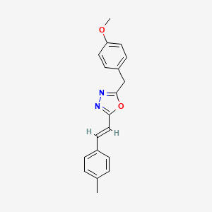 (E)-2-(4-Methoxybenzyl)-5-(4-methylstyryl)-1,3,4-oxadiazole