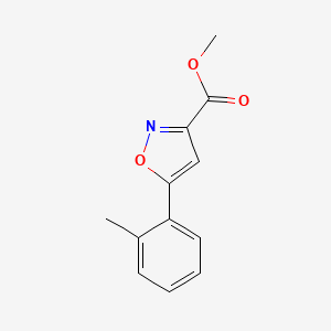 molecular formula C12H11NO3 B1404367 5-邻甲苯基-异恶唑-3-羧酸甲酯 CAS No. 668970-81-8