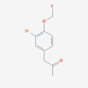 1-(3-Bromo-4-(fluoromethoxy)phenyl)propan-2-one