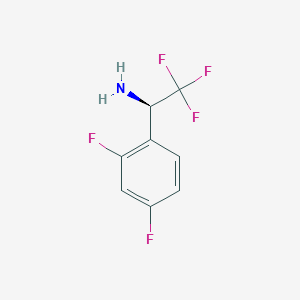 molecular formula C8H6F5N B14043674 (R)-1-(2,4-Difluorophenyl)-2,2,2-trifluoroethan-1-amine 