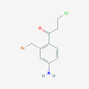 1-(4-Amino-2-(bromomethyl)phenyl)-3-chloropropan-1-one