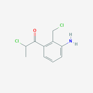 1-(3-Amino-2-(chloromethyl)phenyl)-2-chloropropan-1-one