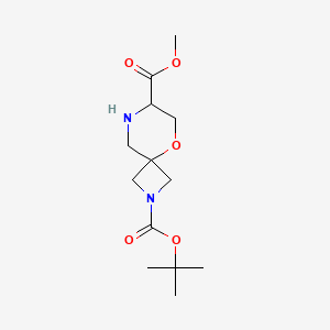 molecular formula C13H22N2O5 B14043742 2-Tert-butyl 7-methyl 5-oxa-2,8-diazaspiro[3.5]nonane-2,7-dicarboxylate 