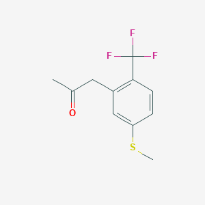 1-(5-(Methylthio)-2-(trifluoromethyl)phenyl)propan-2-one