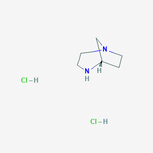 molecular formula C6H14Cl2N2 B1404377 (1S,5S)-1,4-二氮杂双环[3.2.1]辛烷二盐酸盐 CAS No. 887470-87-3
