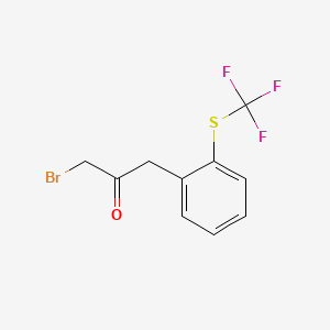 1-Bromo-3-(2-(trifluoromethylthio)phenyl)propan-2-one