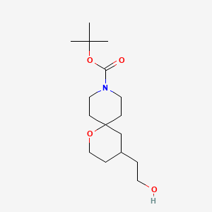 Tert-butyl 4-(2-hydroxyethyl)-1-oxa-9-azaspiro[5.5]undecane-9-carboxylate