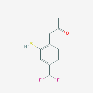 1-(4-(Difluoromethyl)-2-mercaptophenyl)propan-2-one