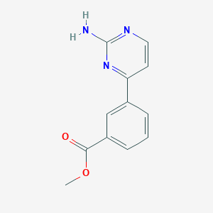 molecular formula C12H11N3O2 B1404386 3-(2-氨基嘧啶-4-基)苯甲酸甲酯 CAS No. 579476-49-6