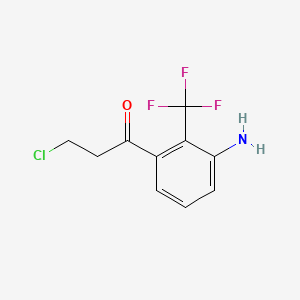 1-(3-Amino-2-(trifluoromethyl)phenyl)-3-chloropropan-1-one