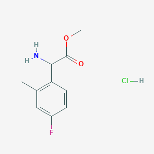 alpha-Amino-4-fluoro-2-methyl-benzeneacetic acid methyl ester HCl