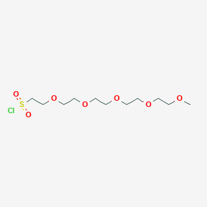 molecular formula C11H23ClO7S B14043878 M-Peg5-sulfonyl chloride 