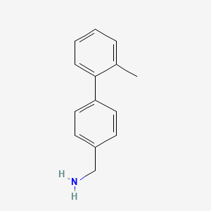 molecular formula C14H15N B14043881 2'-Methylbiphenyl-4-methylamine 