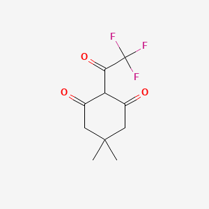 molecular formula C10H11F3O3 B1404393 5,5-Dimethyl-2-(2,2,2-trifluoroacetyl)cyclohexane-1,3-dione CAS No. 893842-26-7
