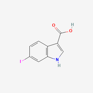 molecular formula C9H6INO2 B14043935 6-iodo-1H-indole-3-carboxylic acid 