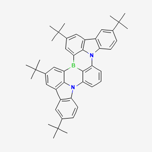 molecular formula C46H49BN2 B14043940 4,9,23,28-tetratert-butyl-13,19-diaza-1-boranonacyclo[16.12.1.12,6.119,26.07,12.014,31.020,25.013,33.030,32]tritriaconta-2,4,6(33),7(12),8,10,14(31),15,17,20(25),21,23,26(32),27,29-pentadecaene 