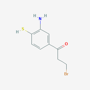 1-(3-Amino-4-mercaptophenyl)-3-bromopropan-1-one