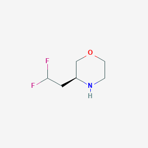 molecular formula C6H11F2NO B14044001 (3S)-3-(2,2-Difluoroethyl)morpholine 