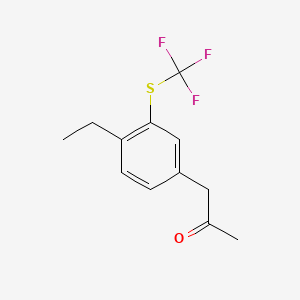 1-(4-Ethyl-3-(trifluoromethylthio)phenyl)propan-2-one