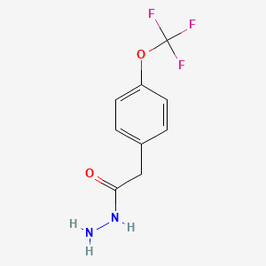B1404401 2-[4-(Trifluoromethoxy)phenyl]acetohydrazide CAS No. 428508-17-2
