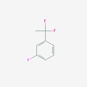 molecular formula C8H7F2I B1404402 1-(1,1-二氟乙基)-3-碘苯 CAS No. 1309476-19-4
