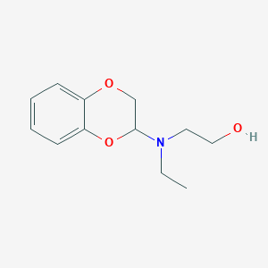 molecular formula C12H17NO3 B14044021 2-[2,3-Dihydro-1,4-benzodioxin-2-yl(ethyl)amino]ethanol CAS No. 101221-45-8