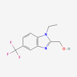 (1-Ethyl-5-(trifluoromethyl)-1H-benzo[d]imidazol-2-yl)methanol