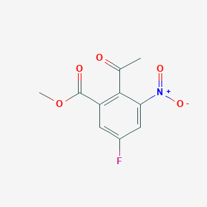 2-Acetyl-5-fluoro-3-nitrobenzoic acid methyl ester