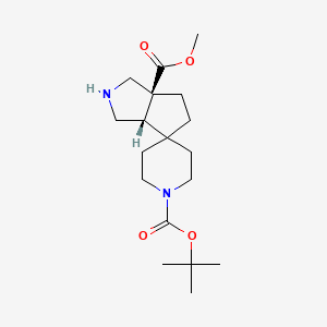 cis-1'-Tert-butyl 6A-methyl hexahydro-1H-spiro[cyclopenta[C]pyrrole-4,4'-piperidine]-1',6A-dicarboxylate