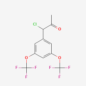 1-(3,5-Bis(trifluoromethoxy)phenyl)-1-chloropropan-2-one