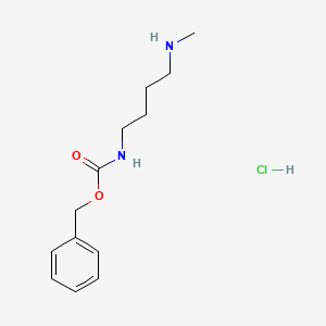 molecular formula C13H21ClN2O2 B14044071 1-Methylamino-4-cbz-aminobutane hcl 