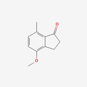 molecular formula C11H12O2 B14044074 4-Methoxy-7-methyl-1-indanone 