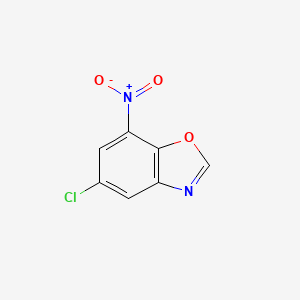 molecular formula C7H3ClN2O3 B1404408 5-氯-7-硝基苯并[d]噁唑 CAS No. 1356111-15-3