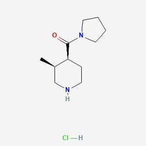 molecular formula C11H21ClN2O B14044086 (cis-3-Methylpiperidin-4-YL)(pyrrolidin-1-YL)methanone hcl 