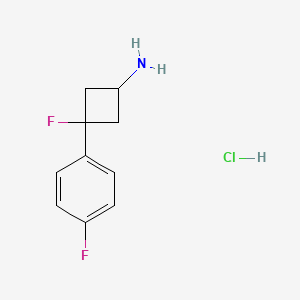 cis-3-Fluoro-3-(4-fluorophenyl)cyclobutanamine hcl