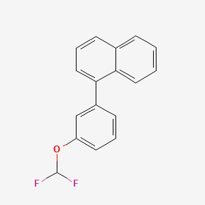 molecular formula C17H12F2O B14044128 1-(3-(Difluoromethoxy)phenyl)naphthalene 