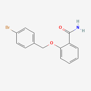 2-[(4-Bromophenyl)methoxy]benzamide