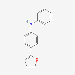 Benzenamine, 4-(2-furanyl)-N-phenyl-