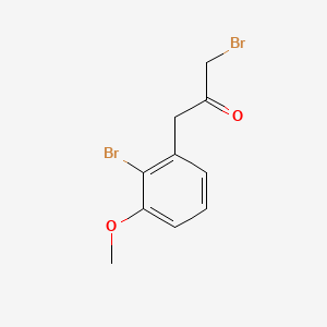 molecular formula C10H10Br2O2 B14044190 1-Bromo-3-(2-bromo-3-methoxyphenyl)propan-2-one 