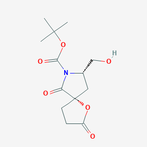 1-Oxa-7-azaspiro[4.4]nonane-7-carboxylic acid,8-(hydroxymethyl)-2,6-dioxo-,1,1-dimethylethyl ester,(5S,8S)-